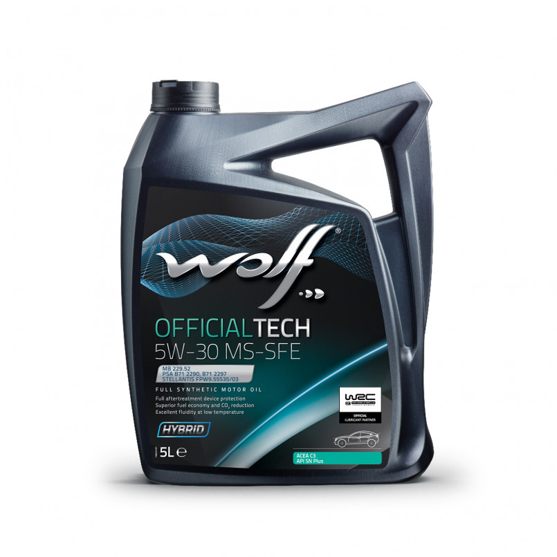 Олива моторна WOLF OFFICIALTECH 5W-30 MS-SFE 5л.
